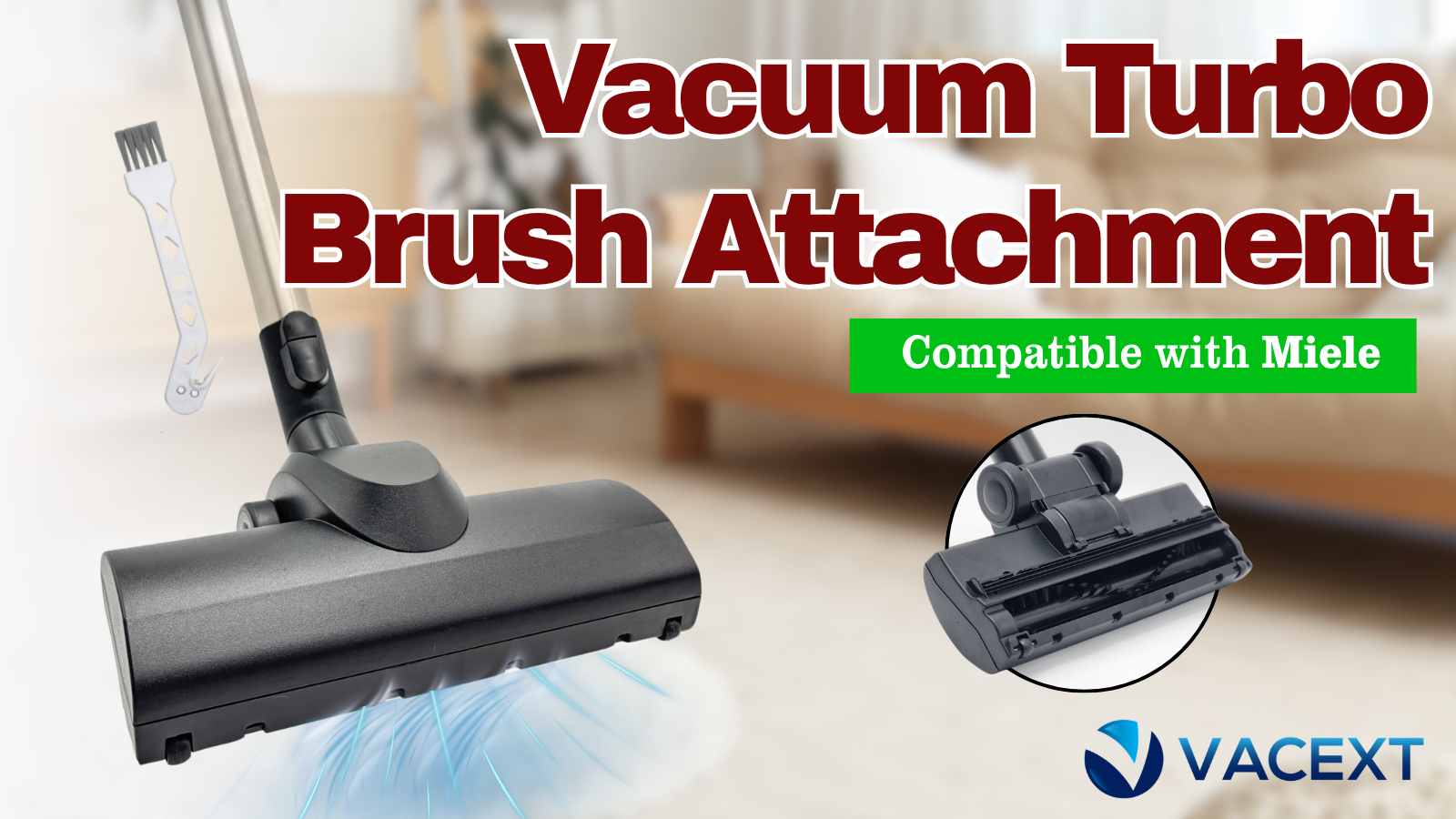for Miele Turbo Brush Head Compatible with Miele Vacuum Cleaners